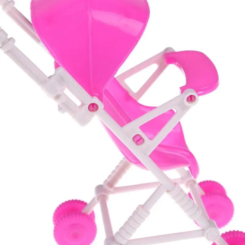 Розовая детская коляска тележка игрушка для кукол мебель девочек подарки новая - Фото №1