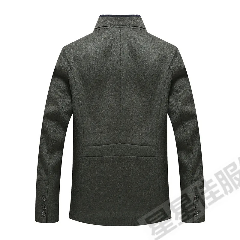 Пальто мужское шерстяное с длинным хлопковым воротником 10XL 9XL 8X 2018 | Мужская