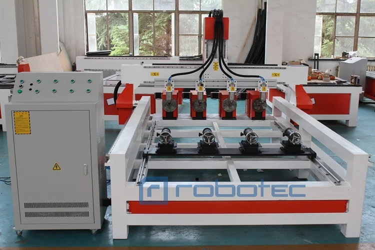 Китайский высокоэффективный 3D роторный токарный станок по дереву/4 осевой