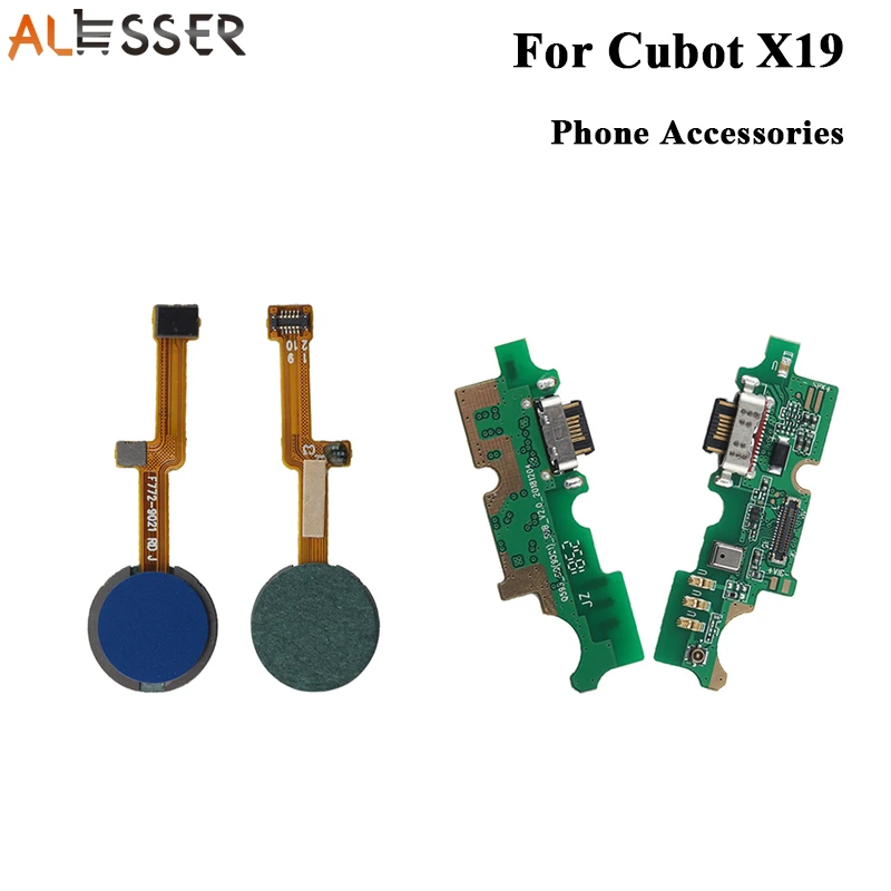 USB разъем Alesser для Cubot X19 плата зарядки в сборе деталь сканер отпечатков пальцев