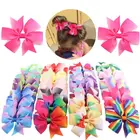 Милая Большая лента, детская шпилька для волос, чистый цвет