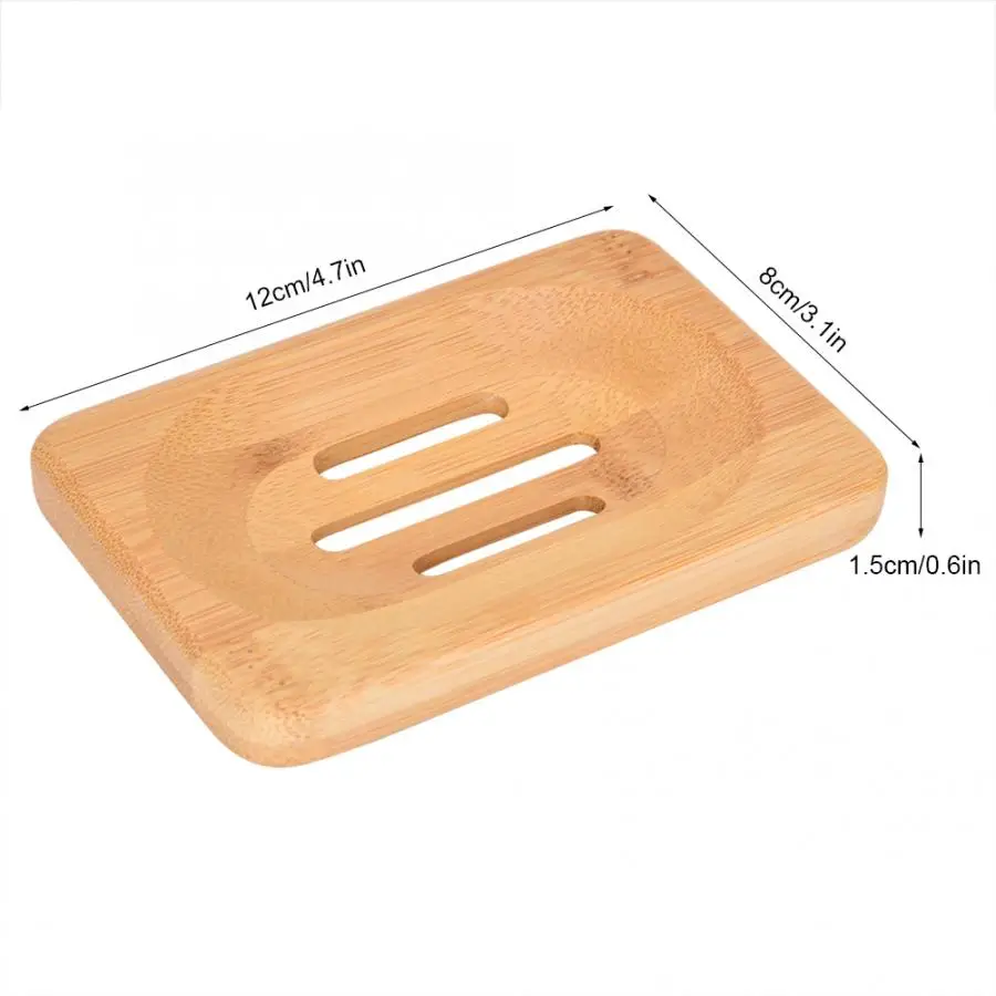 Натуральное бамбуковое дерево Ванная комната душ мыло ЛОТОК блюдо держатель для