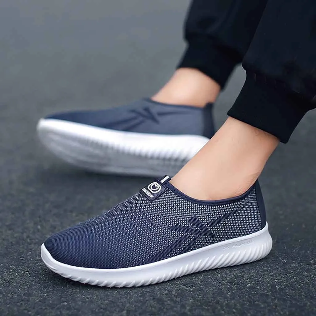 2019 New Sneakers Man Summer Shoe Slip On Outdoor Casual Men's Shoes Comfortable Breathable Mesh #89 | Обувь