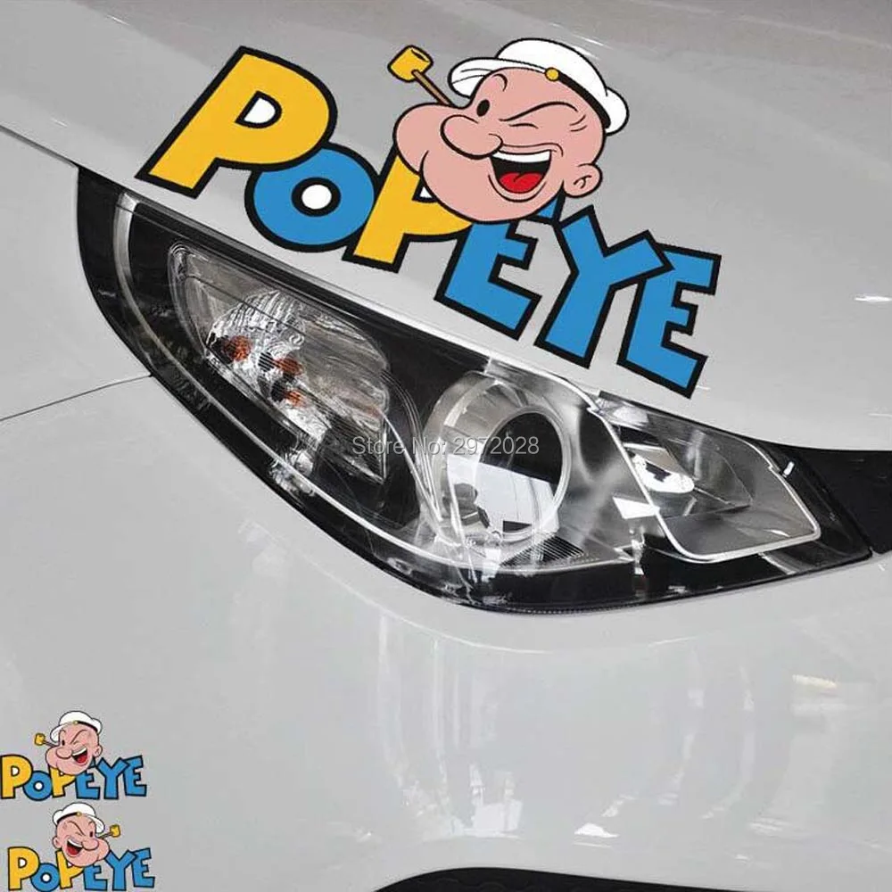 2 х Новый мультфильм стайлинга автомобилей Забавный Popeye Sailor украшение автомобиля