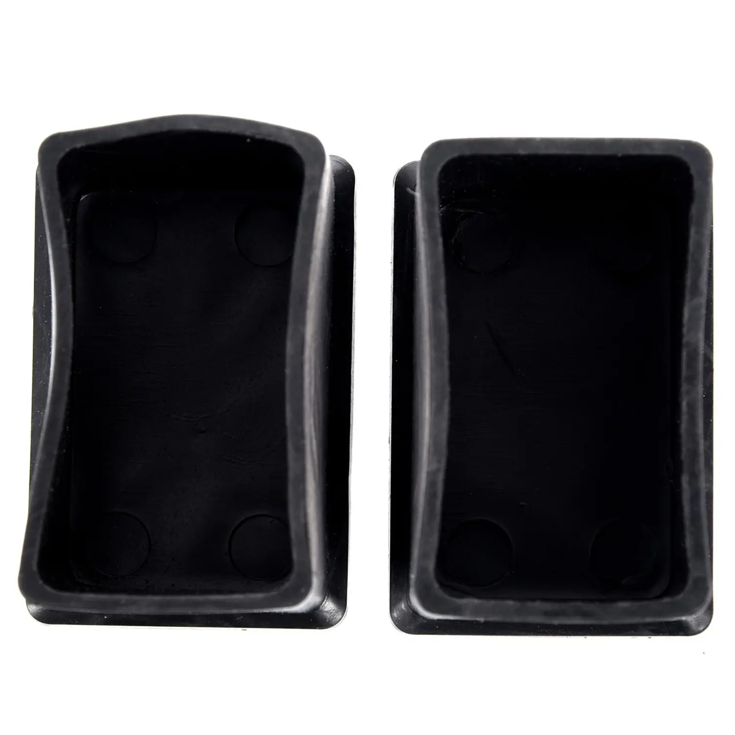 Promotion! Black Furniture Rectangular Leg Protector PVC Soft Glue Foot 30mmx50mm 2Pcs | Мебель