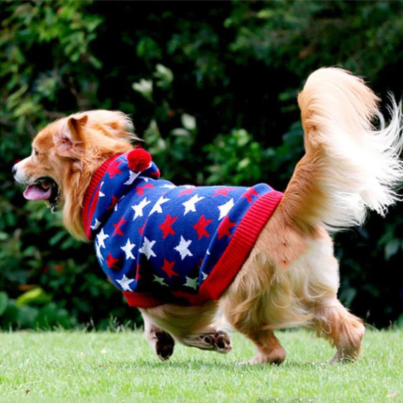 dog clothes big golden retriever samoyed Dog sweater M-XL |
