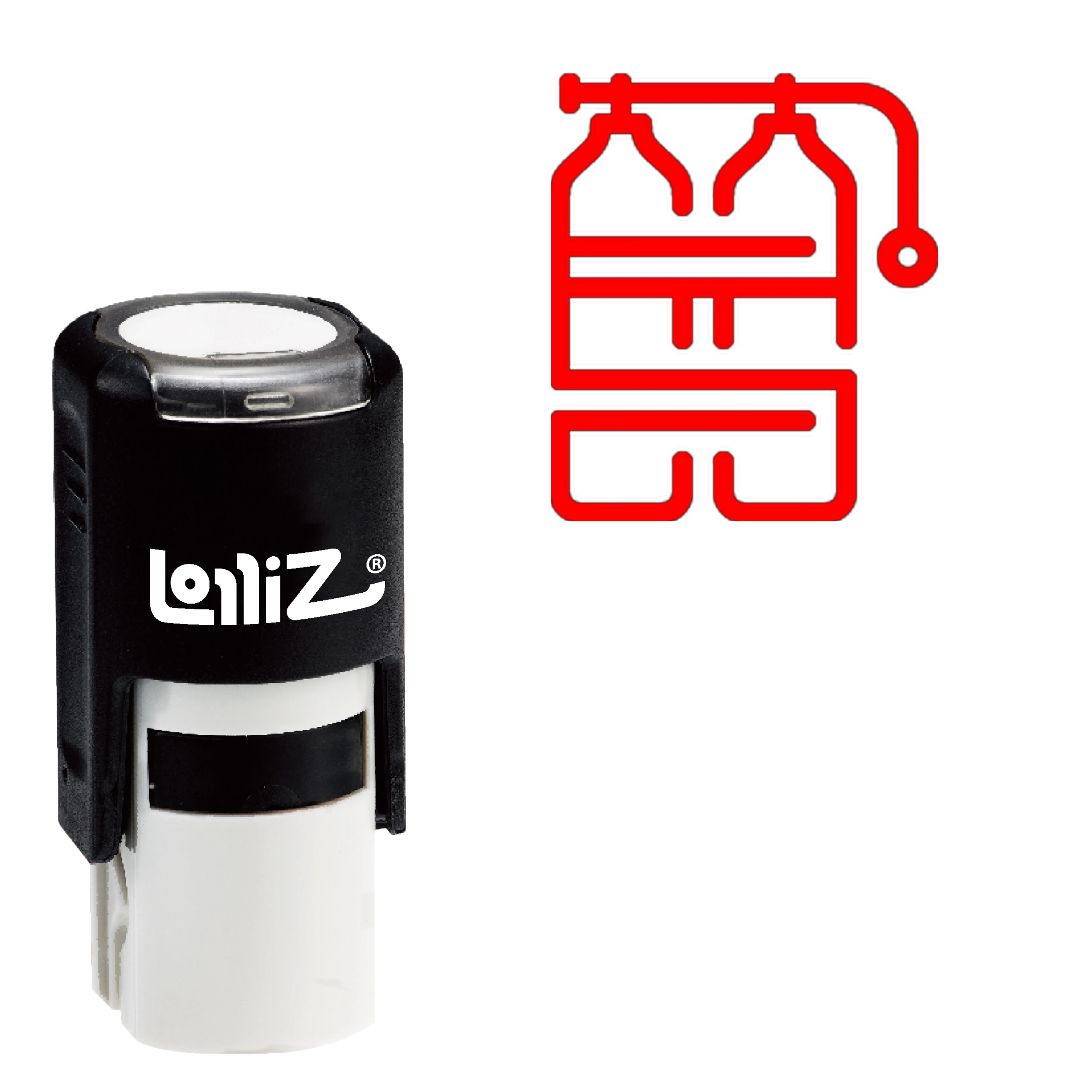 

LolliZ Scuba Self-Inking резиновый штамп-Современная серия символов