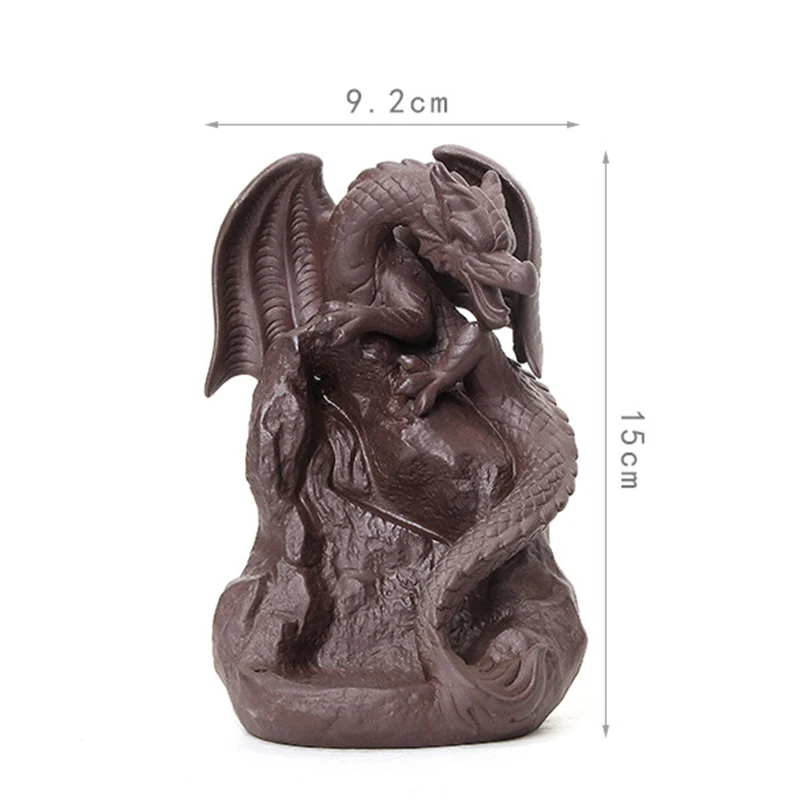 Креативный керамический обратный поток ладана держатель горелка Дракон модель