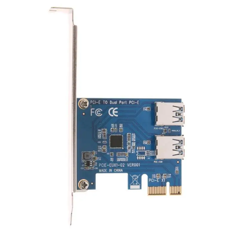 PCI Express e до Dual USB 3 0 Порты и разъёмы Extender конвертерная плата адаптера Плата