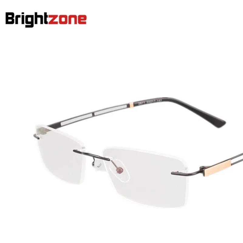 Очки для близорукости Brightzone брендовые модные очки без оправы стильные винтажные