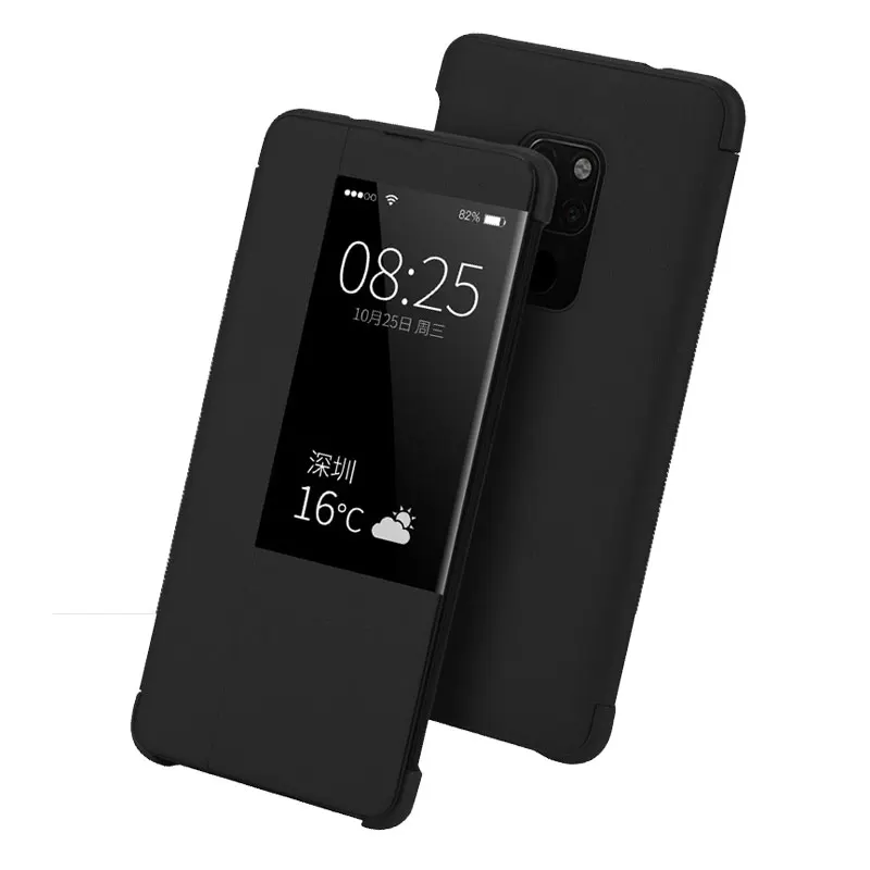 Kongbg роскошный флип кейс для huawei P30 pro Коврики 20 Pro кожа Smart View Flip Cover P 30