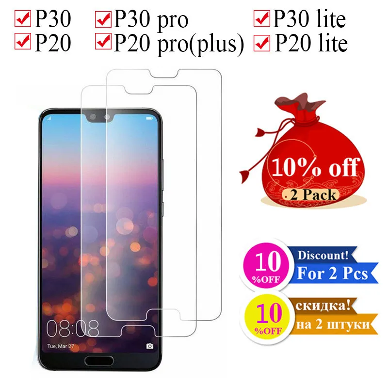 Стекло на Huawei P30 Lite закаленное для P20 защита экрана 5 84 дюйма прозрачное Защитное