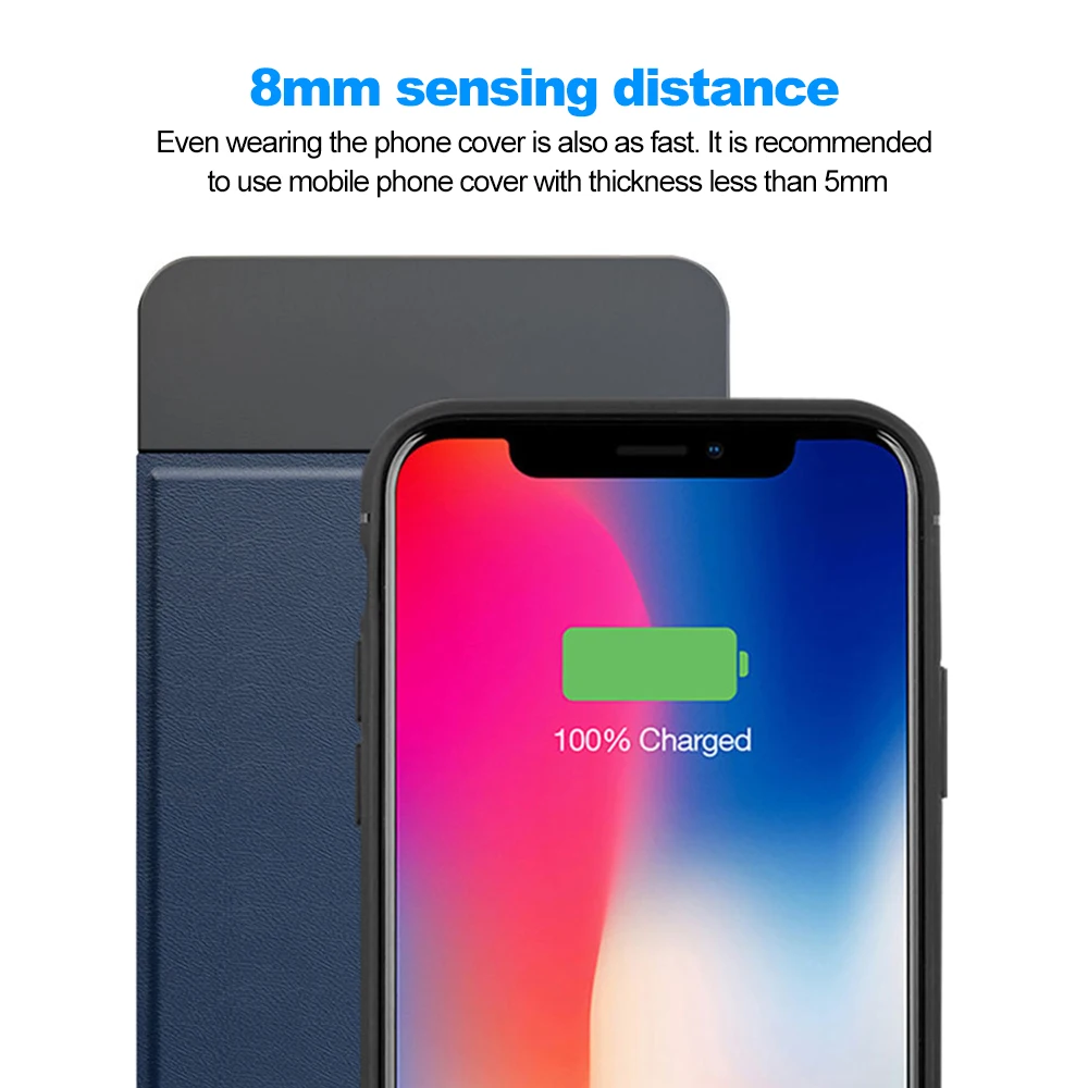 QI Wireless Charger Power Bank 8000mAh Portable Powerbank Dual USB External Battery Pack For Iphone | Электроника