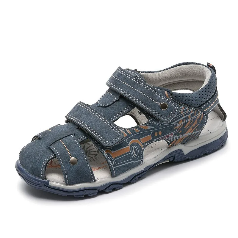 Fashion Kids Sandals Casual Summer Shoes For Boys Children Breathable Hook &amp Loop Flat Beach | Мать и ребенок