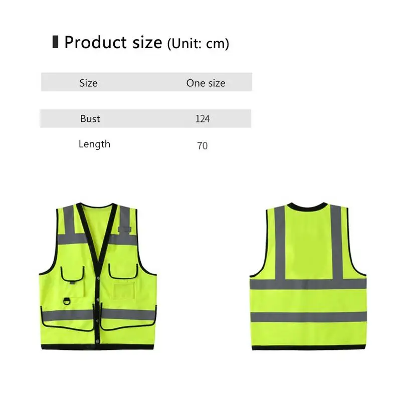 Уличная Ночная езда Бег Жилет Безопасности Hi Vis светоотражающая куртка жилет