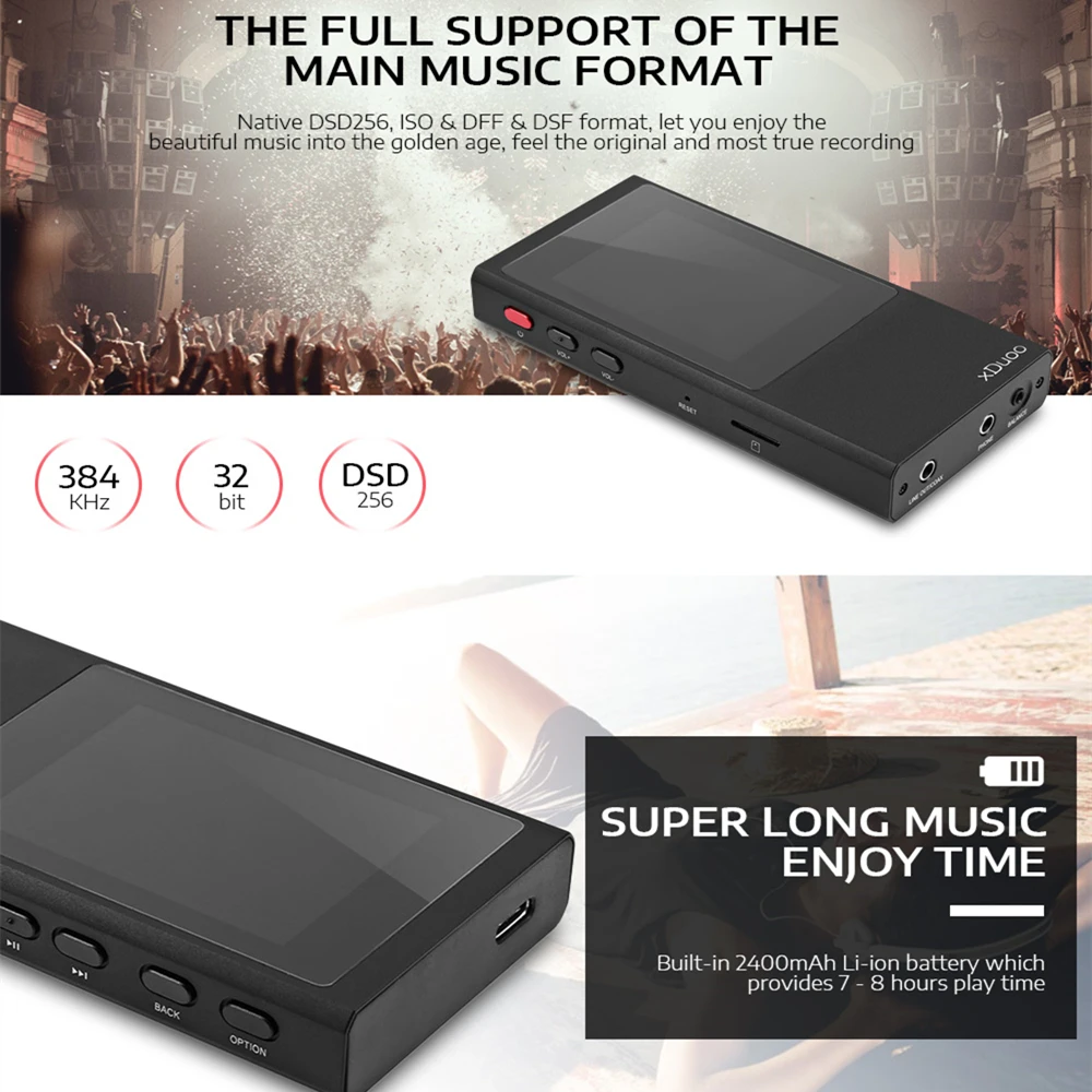 Оригинальный XDuoo X20 High Fidelity Lossless музыка DSD HIFI Mp3 плеер DAP поддержка Apt-X Aptx Bluetooth 4 1 NANO