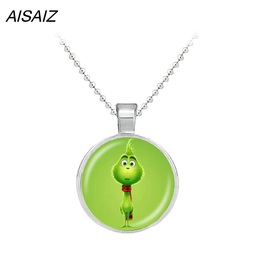 Ожерелье с подвеской в виде кристалла Grinch рождественский подарок для детей 2018 |