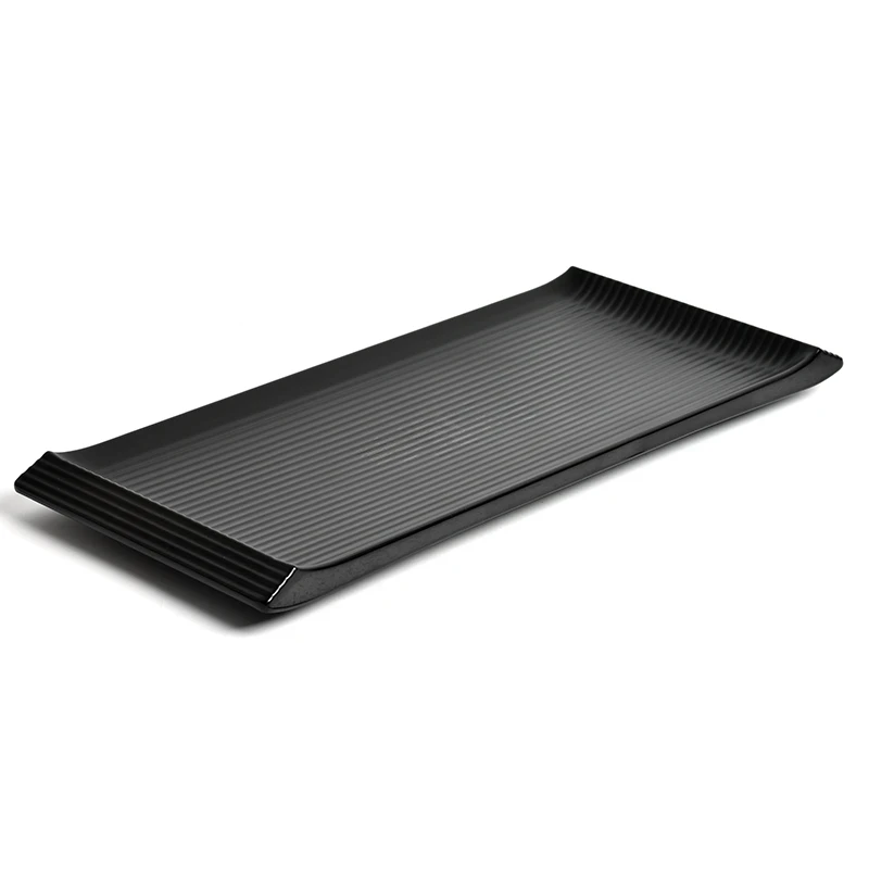 Nordic Style Plastic Dessert Serving Tray Tea Breakfast Bread Snack Plate Storage Plates Square Accessories Cosmetics Dish | Дом и сад