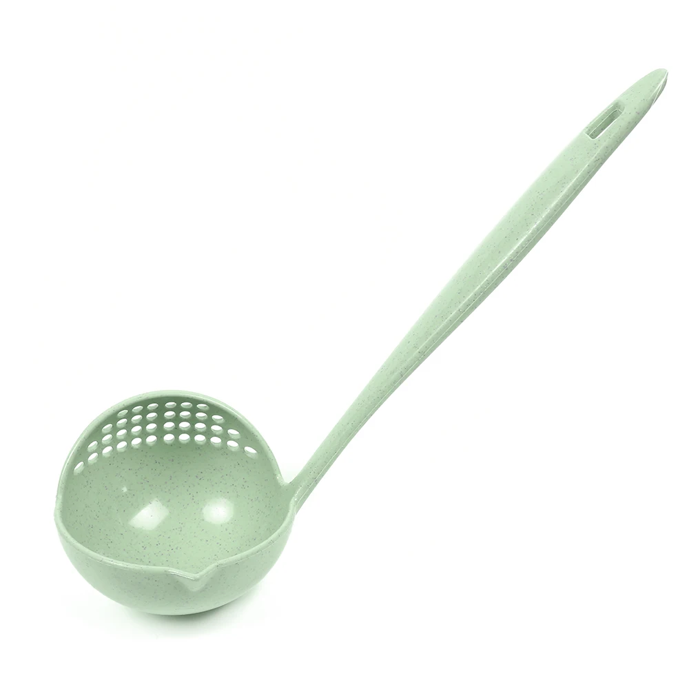 2 In 1 Soup Spoon Ladle Kitchen Tool Shatter-Proof Hangable Tools Portable Multifunctional Hand With Filter Hole | Дом и сад