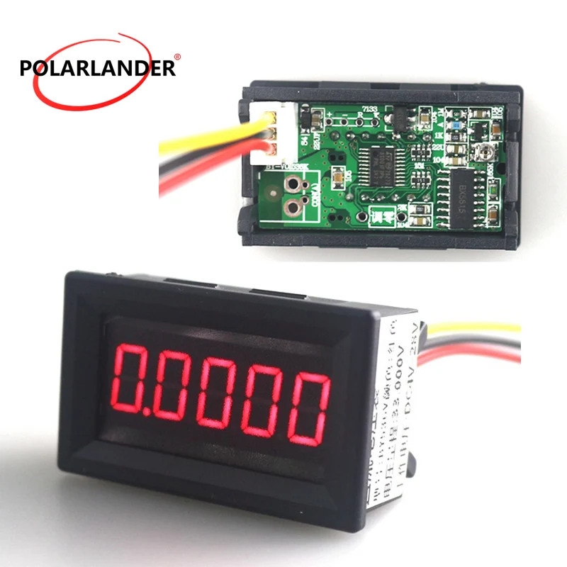 

Mini Car LED Display Digital Voltmeter DC 4-30V 0.36" Voltage Meter Red 3 Wires High Accuracy