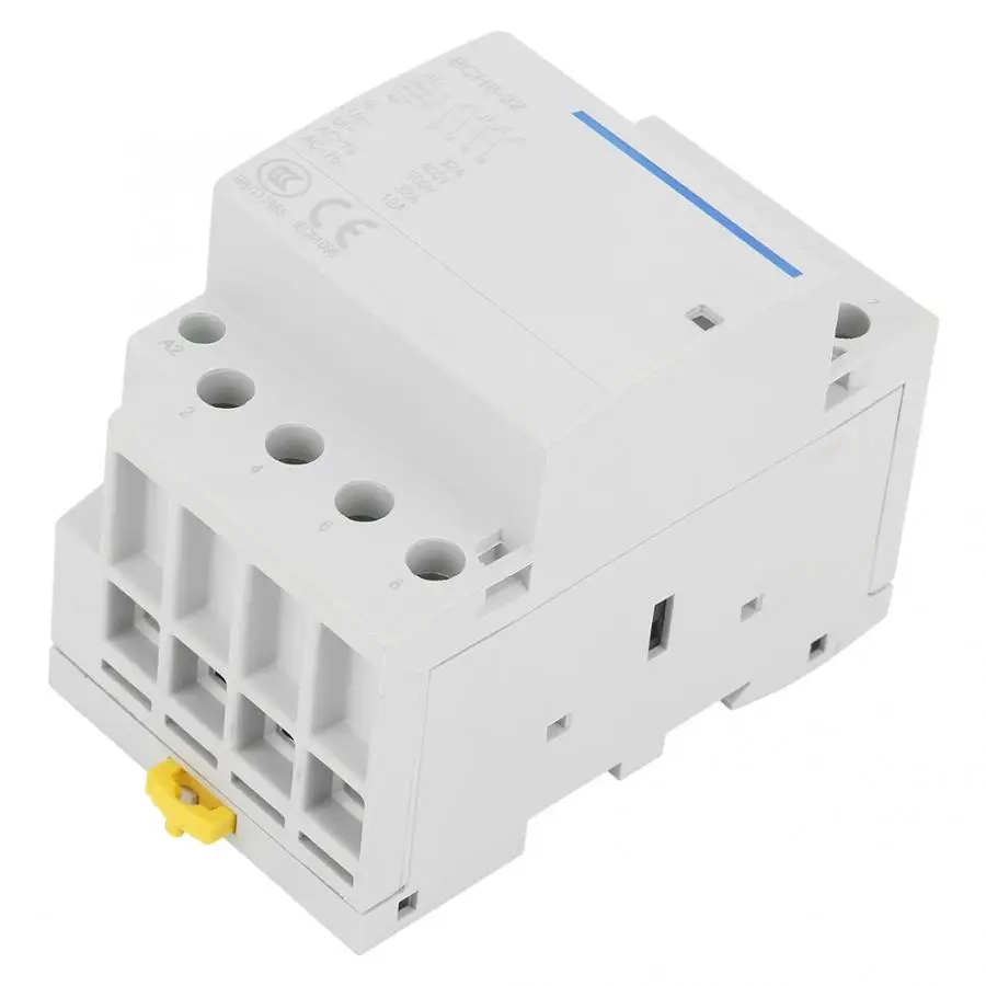 4P 32A 24В/230В 50/60 Гц AC контактор для дома DIN рейка крепление 2NO 2NC eletrico|Замыкатели| |