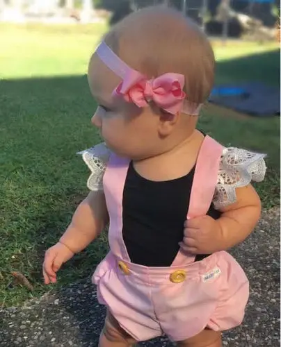 Baby Kids Girls Summer Cotton Overalls Solid Strap Romper Jumpsuit Outfits Cute Clothes | Мать и ребенок