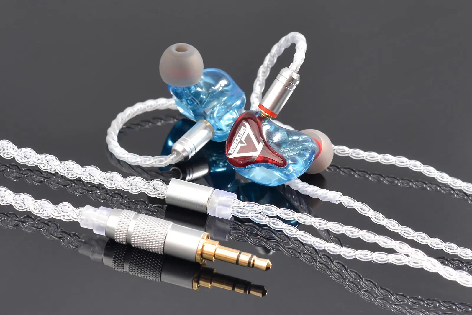 TONEKING T4 4BA Hifi Music Studio In Ear Earphone 4 Balanced Armature HIFI Monitor Stereo MP3 Earbuds w/ MMCX Cable | Электроника