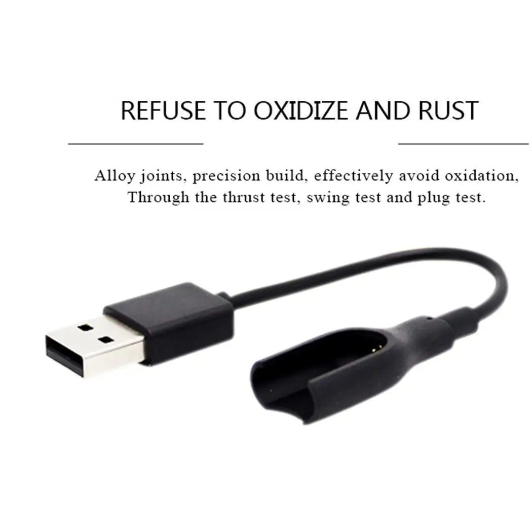 Смарт часы браслет USB кабель DC 5V черное зарядное устройство для зарядки Xiaomi 1 шт