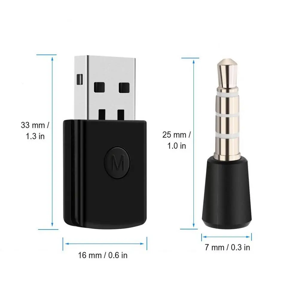 Беспроводной usb адаптер для PS4 3 5 мм Bluetooth 4 0 EDR r20|USB-адаптеры| |