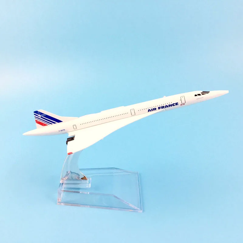 Модель самолета 16 см Air France Concorde модель литой металлический самолет 1:400 игрушка в
