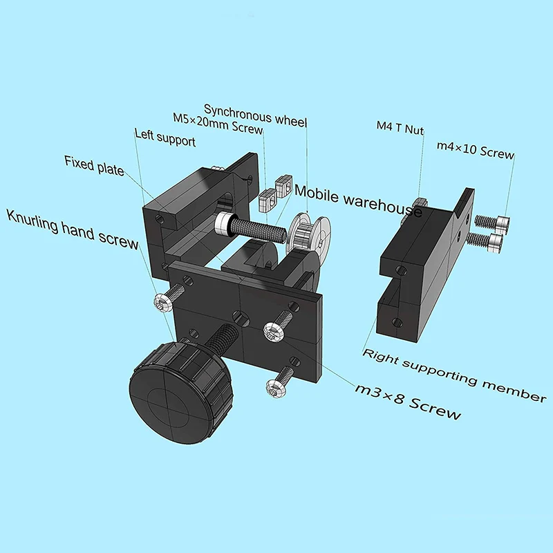 AAAJ 3D аксессуары для принтера Cr10 Y Axis 4020 алюминиевый профиль синхронный