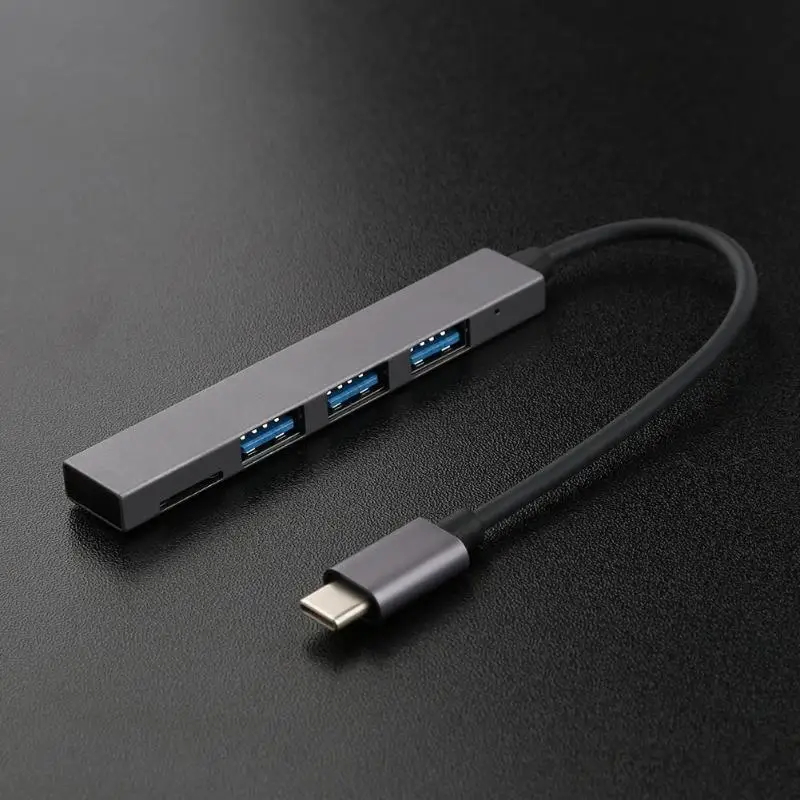 Мини тип c до 3 порта USB2.0 концентратор OTG адаптер ж/TF кард ридер для Macbook|USB-хабы| |