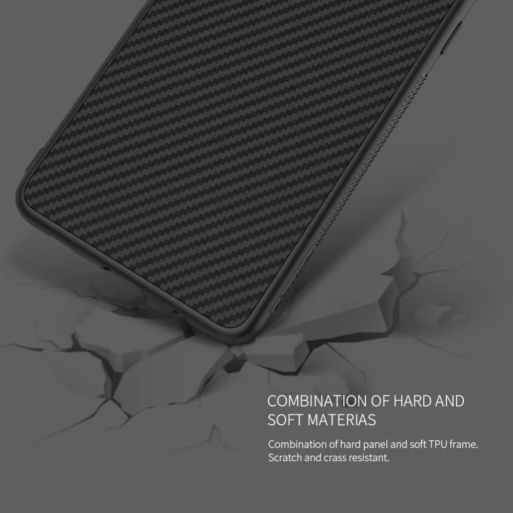 Чехол NILLKIN для Samsung S10 чехол Plus из углеродного синтетического волокна Пластиковая
