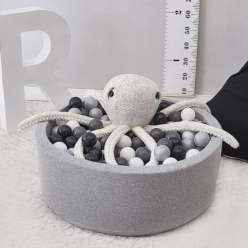 Детский сухой бассейн ограждение палатка серый розовый синий круглый шарики