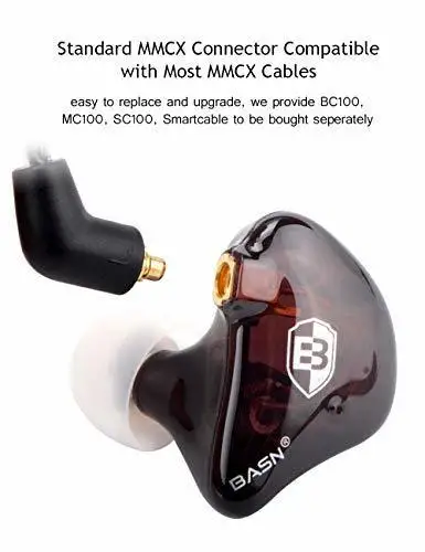 BASN BsingerBC100 Singer Earhones MMCX съемный кабель шумоподавление в ухо монитор наушники VS SE215