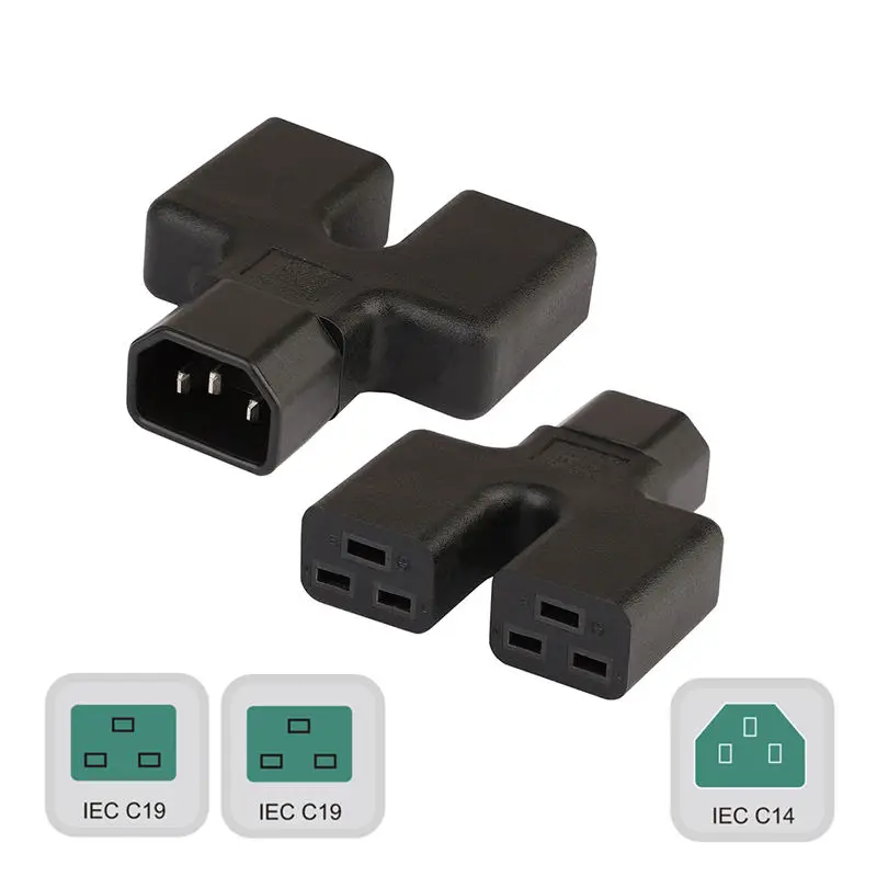 Iec320 C14 штекерным C19 женский Ups Pdu Apc сервер Мощность Удлинительный адаптер Plug