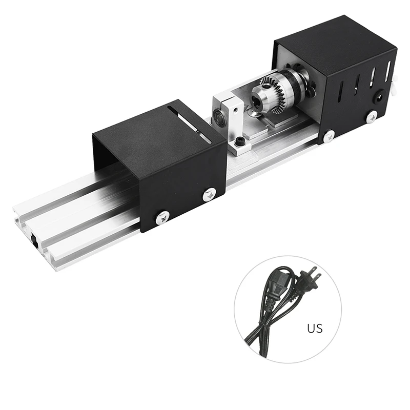 Us Plug 100W Machine Mini Lathe Diy Woodworking Grinding And Polishing Beads Drill Rotary Tool Wood Wo | Инструменты