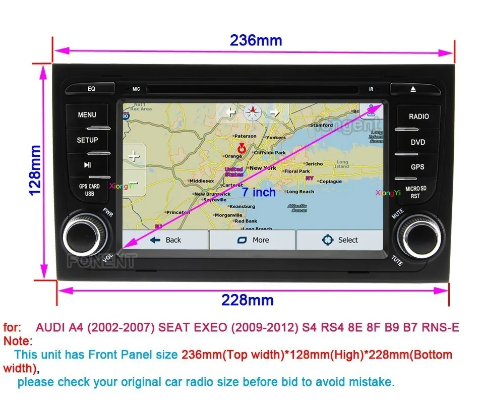 Android 9 0 блок Автомобильный DVD плеер для автомобиля Audi A4 2002 2003 2004 2005 2006 2007 2008