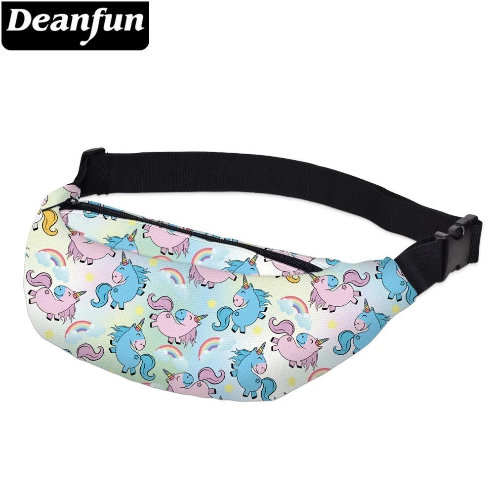 Deanfun печать очаровательные Единорог женщина поясная сумка водонепроницаемый