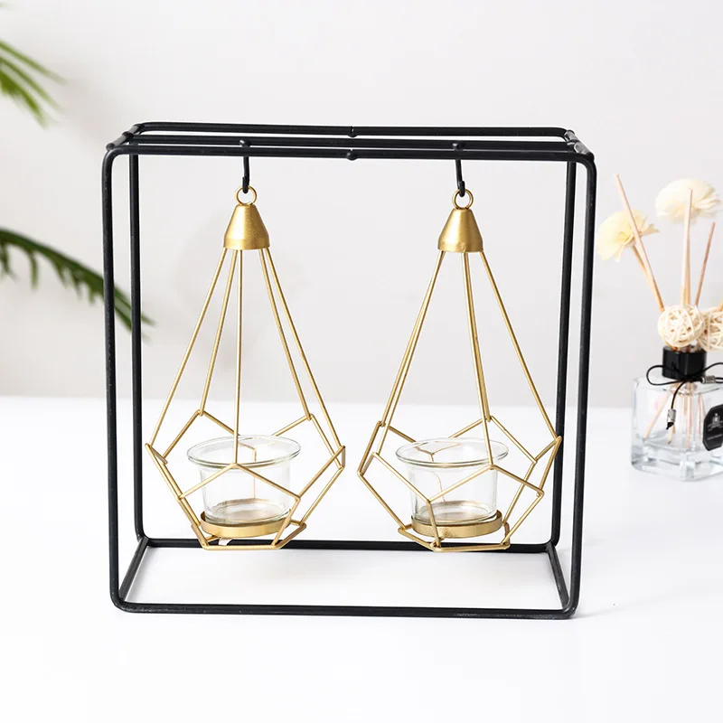 Креативный светлый роскошный подсвечник в скандинавском стиле Настольный