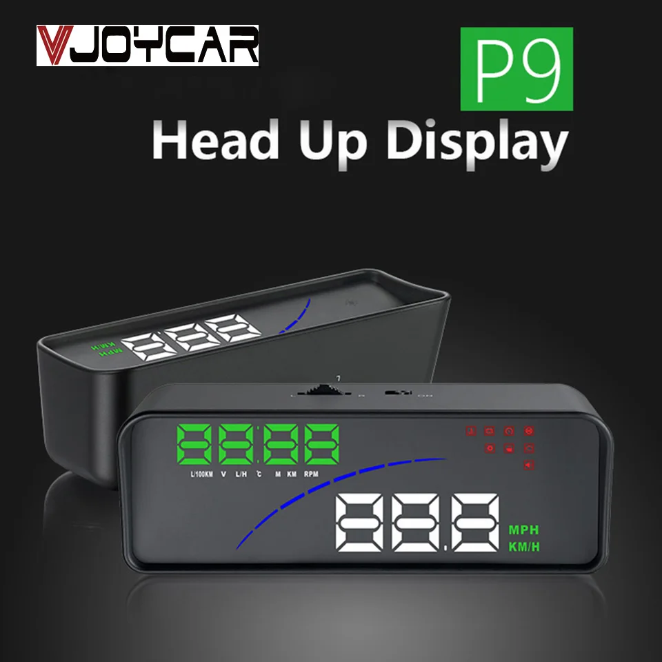 VJOYCAR Универсальный HUD Автомобильный дисплей OBD2 Дисплей автомобильный Умный
