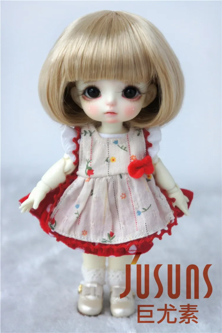 JD478 1/8 1/6 милые волосы BoBo с полной челкой парик BJD размер 5 6 дюймов 7 кукольные
