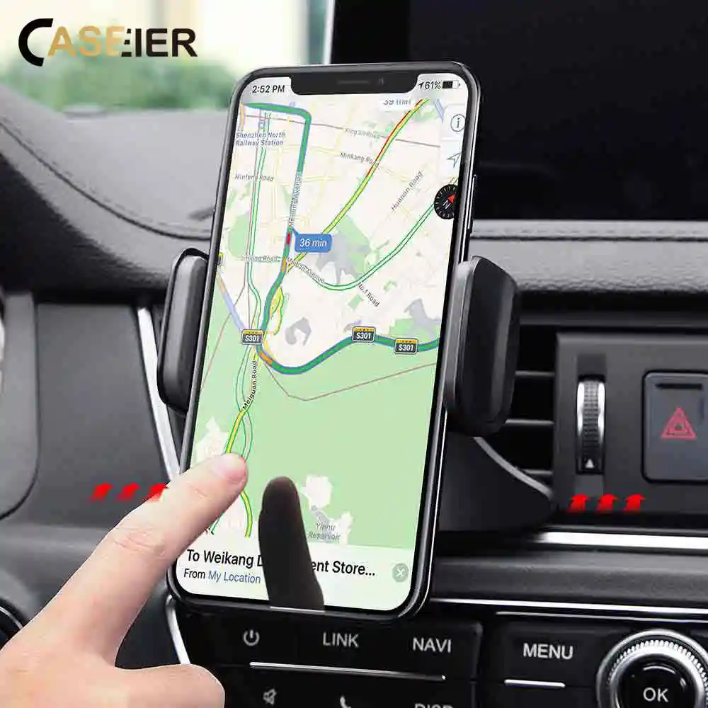 Caseier Универсальный Автомобильный держатель для телефона Подставка в автомобиль