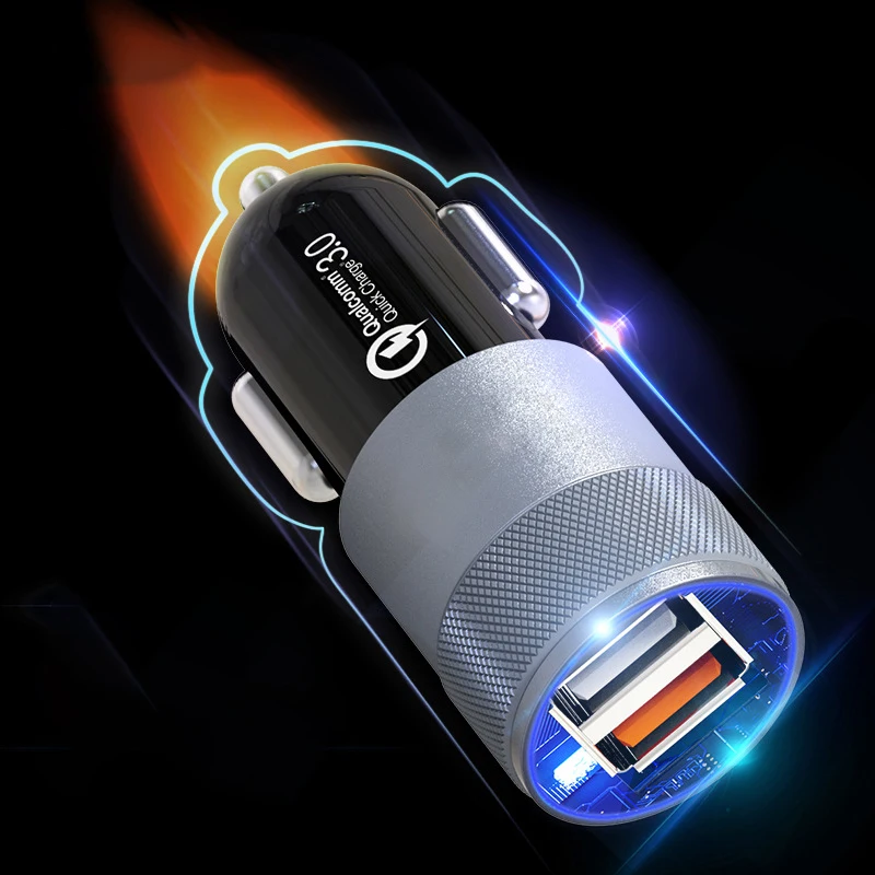 Pushingbest USB Автомобильное зарядное устройство для мобильного телефона Multi function Dual