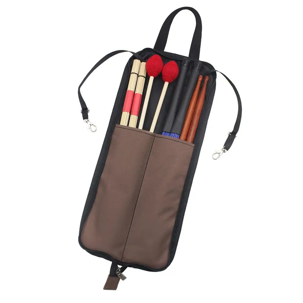 

SLADE Durable Drum Stick Bag Waterproof Oxford Cloth Drumsticks Bag Carrying Case with Hand Strap Portable Drummer Accessories