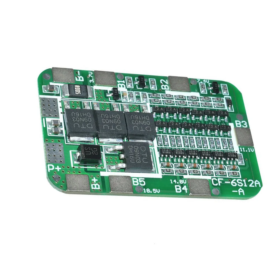 6S 15A 24V PCB плата защиты BMS для 6 модулей литий ионных и литиевых батарей