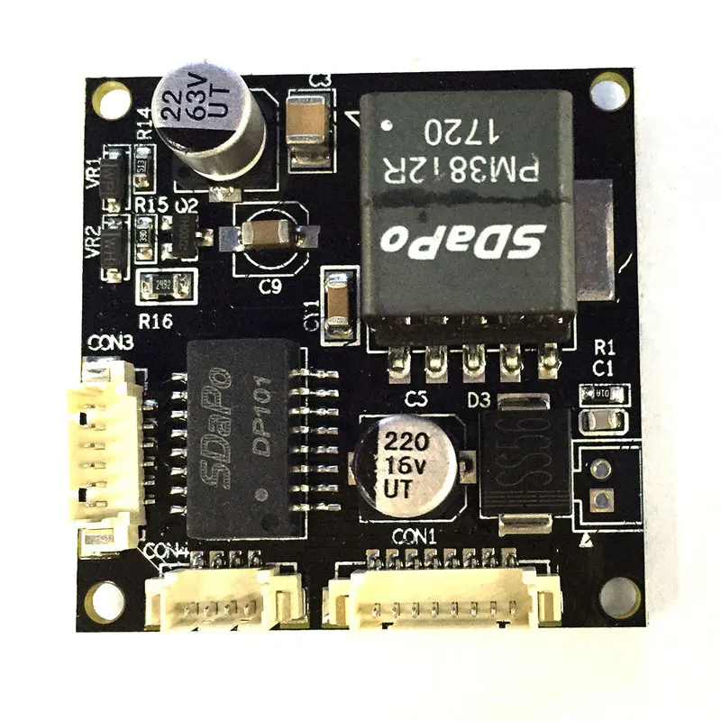Вход 44 57 в 38*38 мм cctv ip камера Poe Модуль PCB плата выход DC 12 В с IP кабелем|Микрофон для