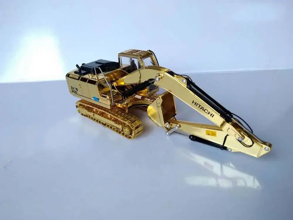 1/40 весы Hitachi ZAXIS200 5 серии гидравлический экскаватор Золотая версия |