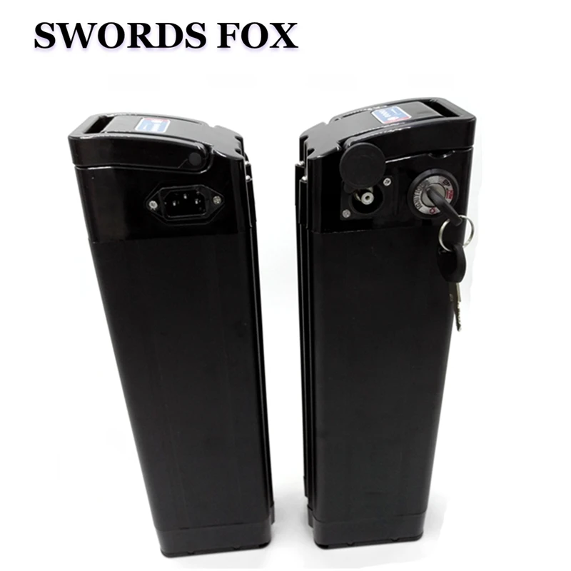 

24V 9AH electric bike battery lithium battery 24V 8.8ahAH Aluminum housing with BMS top discharge silver fish battery