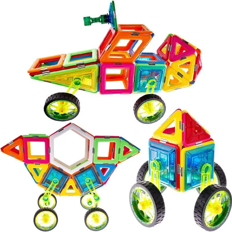 Магнитные блоки и магнитный Строительный набор пластиковые магнитные Обучающие